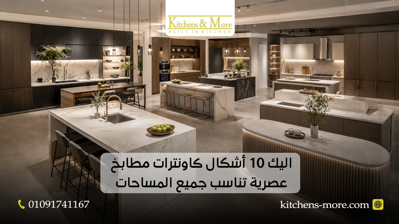 اليك 10 أشكال كاونترات مطابخ عصرية تناسب جميع المساحات