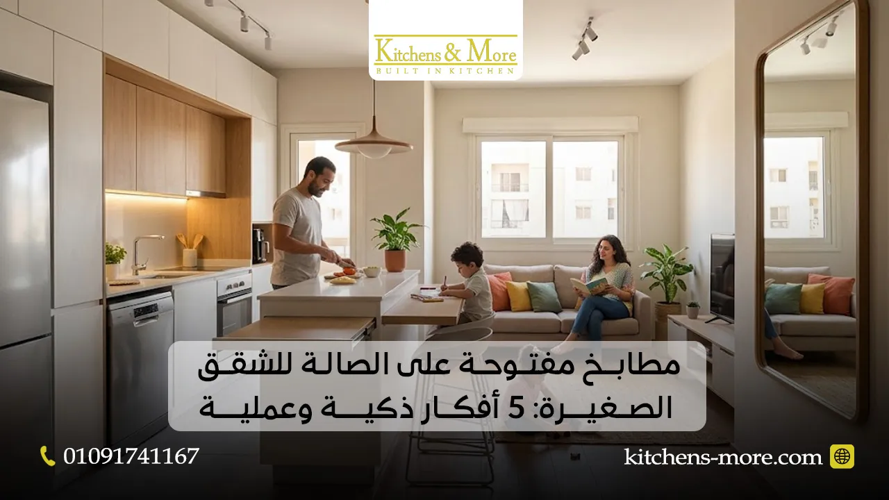 مطابخ مفتوحة على الصالة للشقق الصغيرة